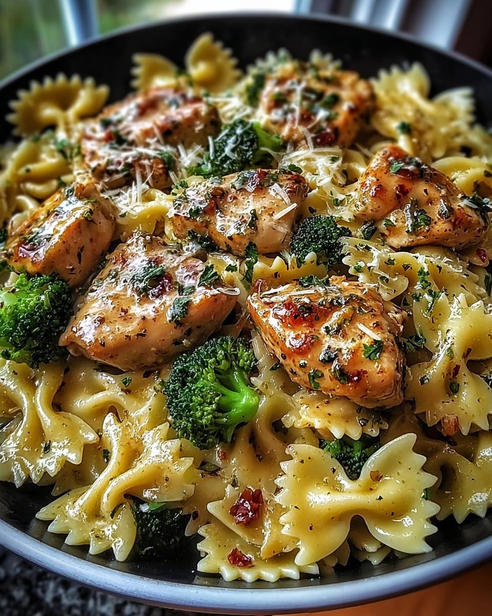 Cowboy Butter Lemon Bowtie Chicken with Broccoli - detail 2