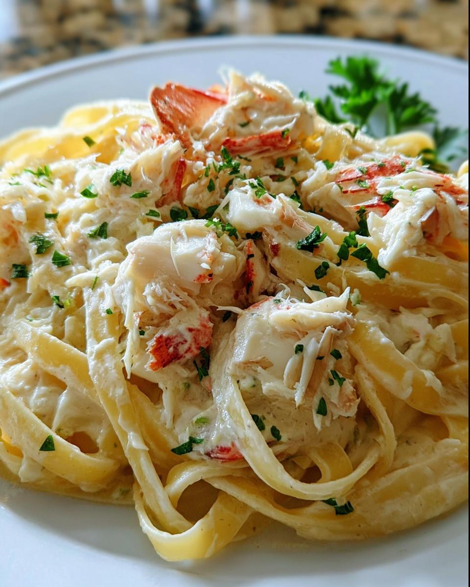 Crab Fettuccine Alfredo - detail 1
