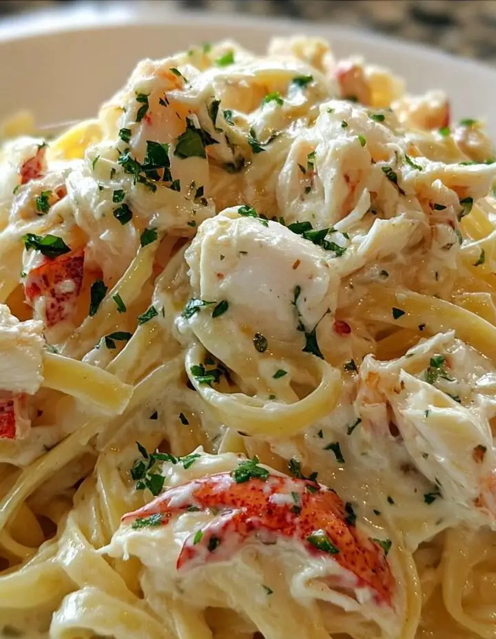 Crab Fettuccine Alfredo