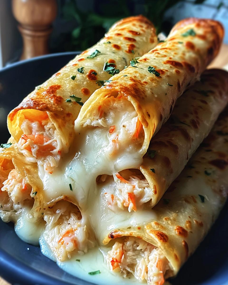 Crab Shrimp Queso Rolls - detail 1