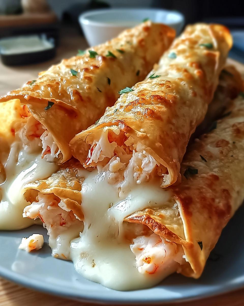 Crab Shrimp Queso Rolls - detail 2