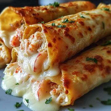 Crab Shrimp Queso Rolls