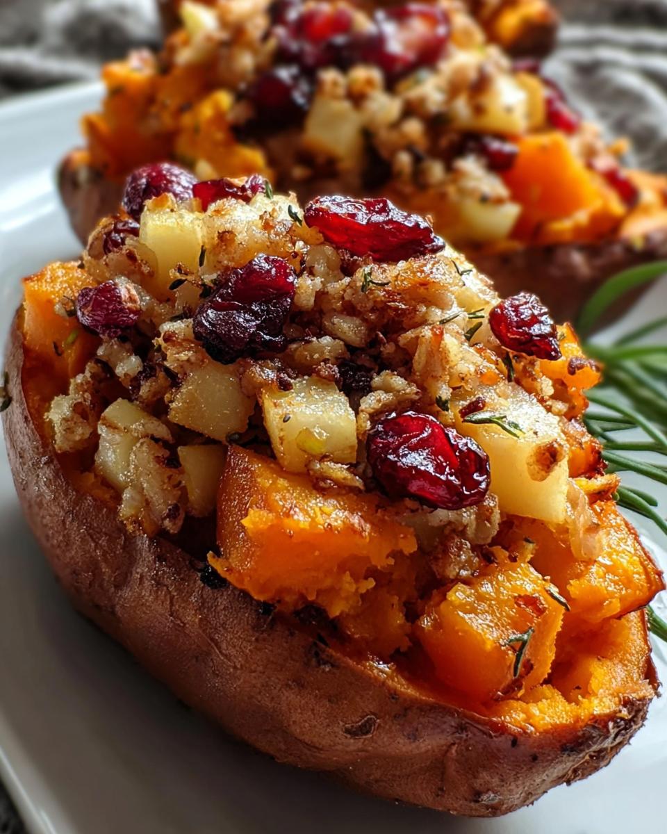 Cranberry Apple Twice-Baked Sweet Potatoes - detail 1