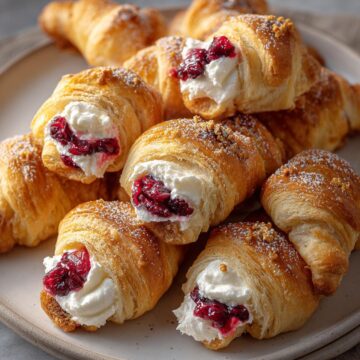 Cranberry Cream Cheese Crescent Bites