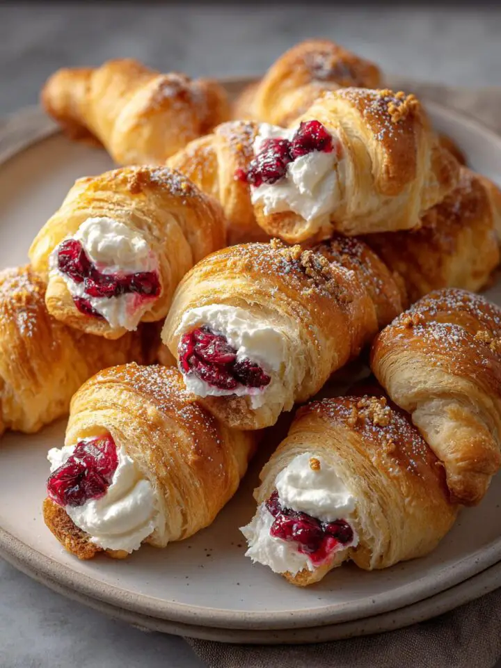 Cranberry Cream Cheese Crescent Bites