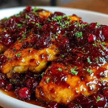 Cranberry Orange Glazed Chicken
