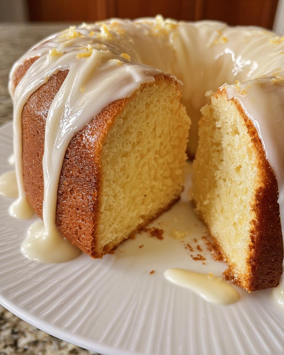 Cream Cheese Glazed Pound Cake - detail 2