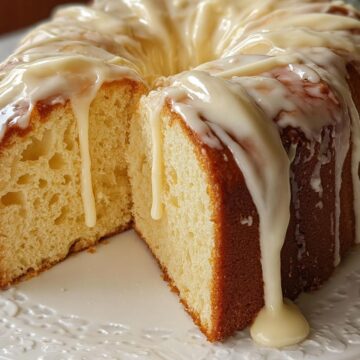 Cream Cheese Glazed Pound Cake