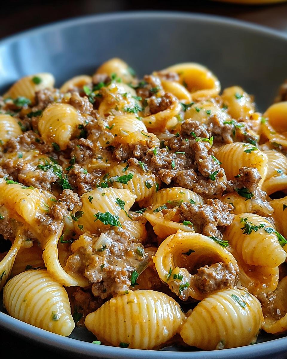 Creamy Beef and Shells - detail 1