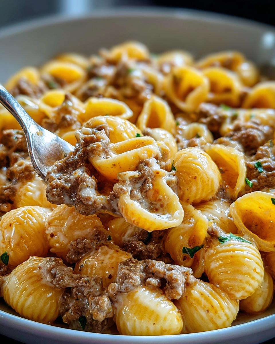 Creamy Beef and Shells - detail 2