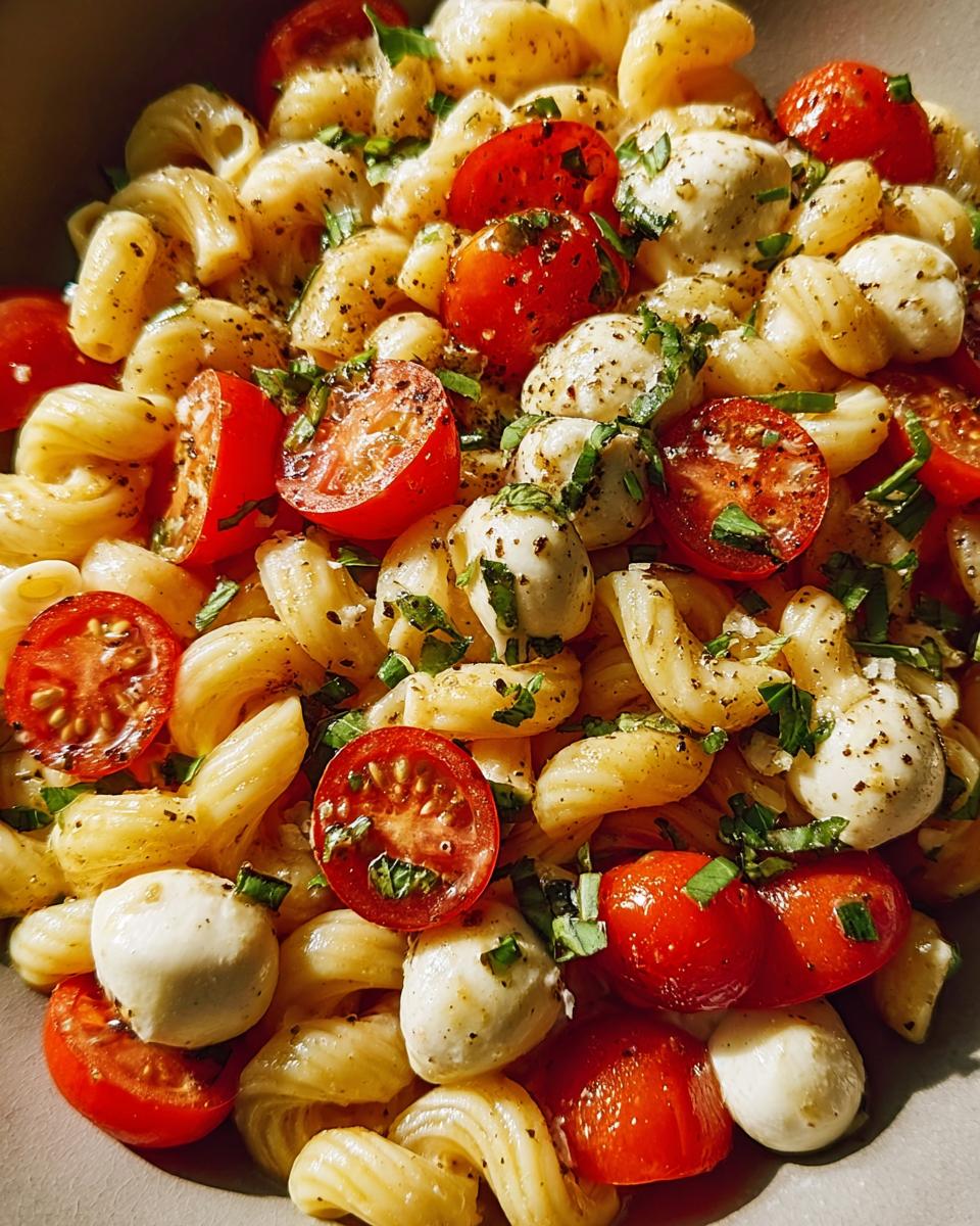 Creamy Caprese Pasta Salad - detail 1