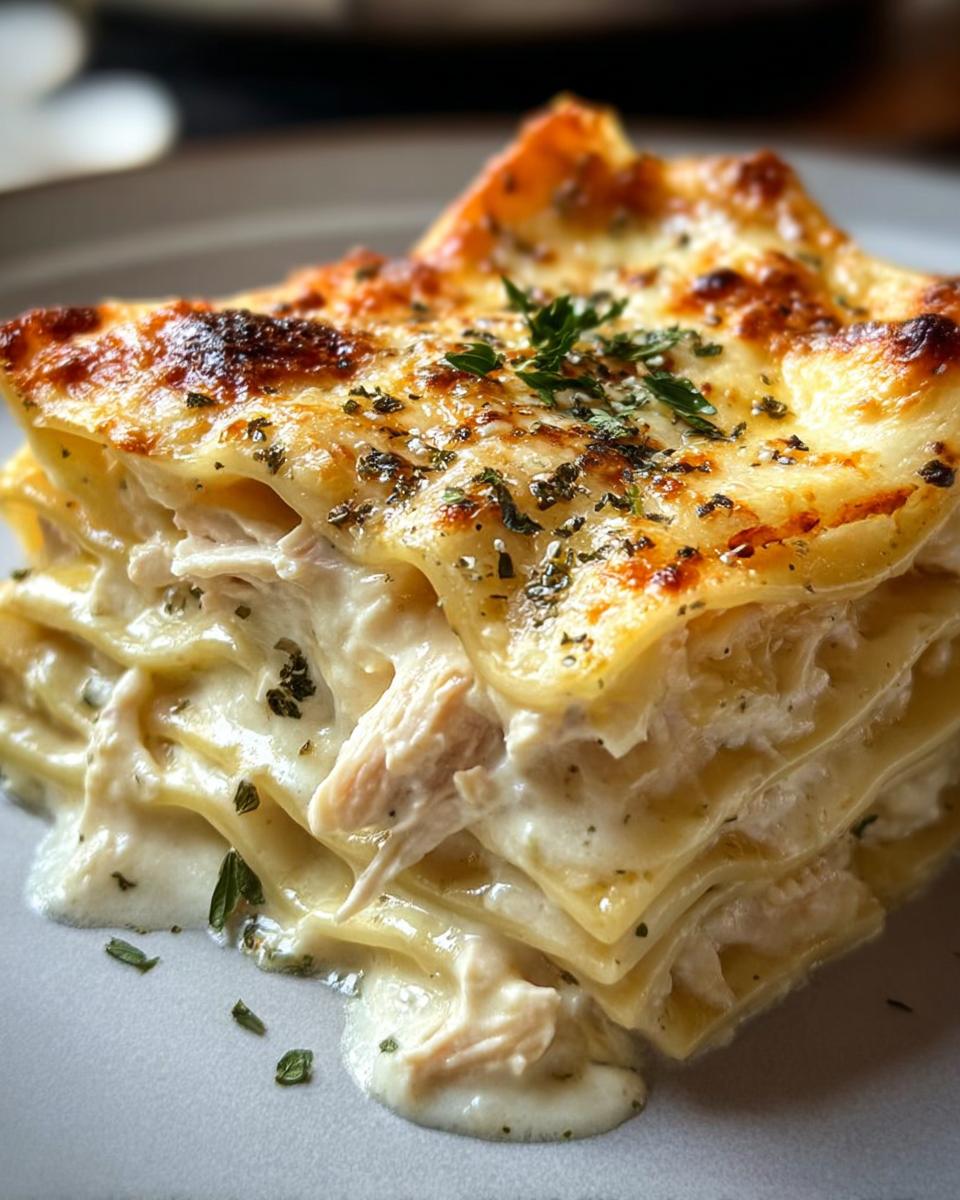 Creamy Chicken Lasagna with White Sauce - detail 1