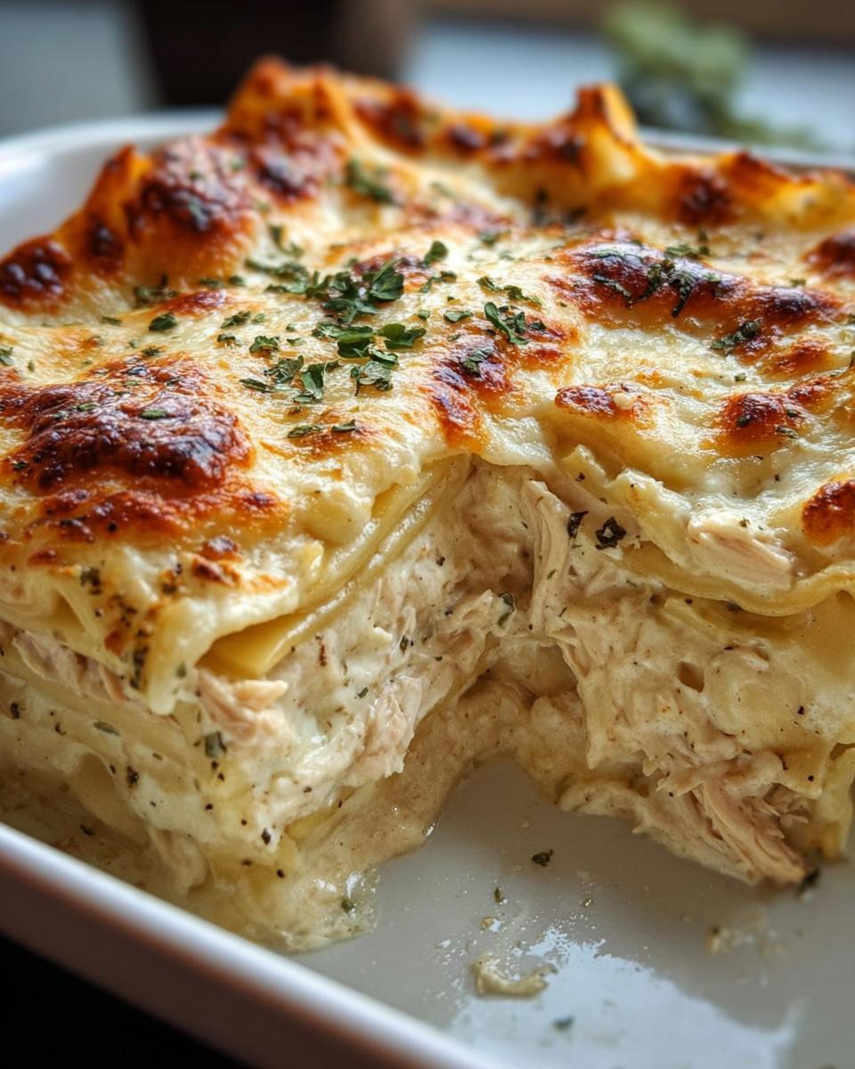 Creamy Chicken Lasagna with White Sauce - detail 2