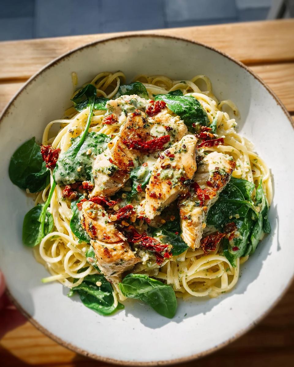 Creamy Chicken Pesto Pasta - detail 1