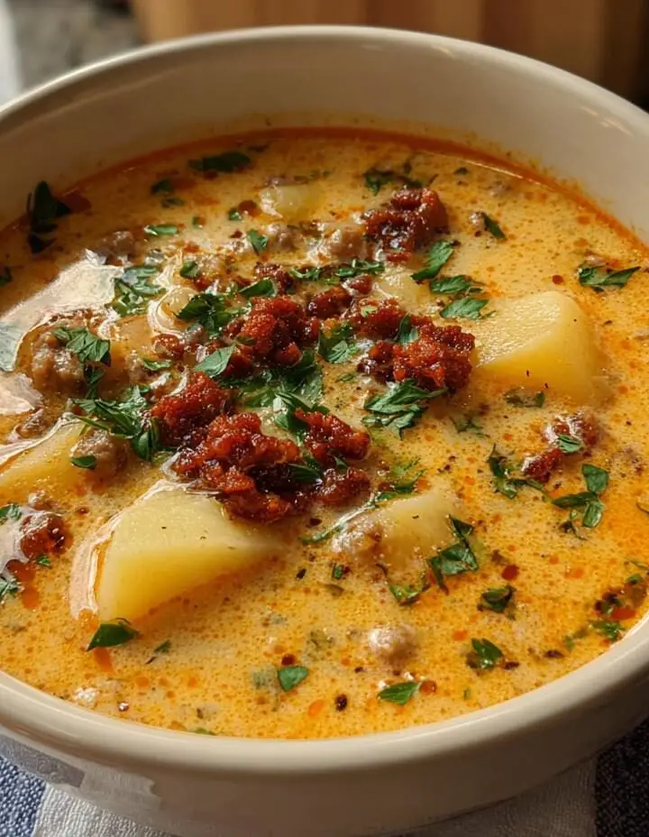 Creamy Chorizo Potato Soup