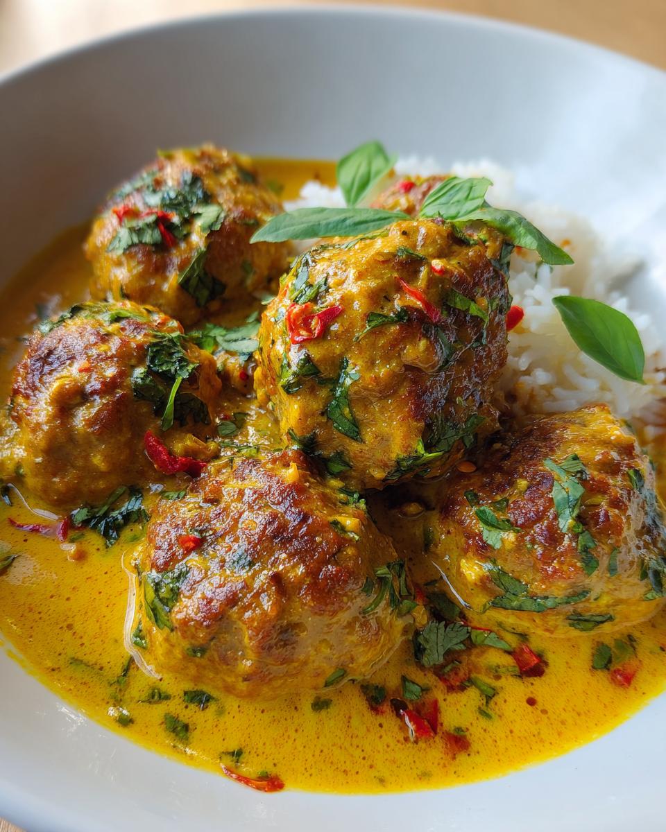 Creamy Coconut Curry Meatballs - detail 1