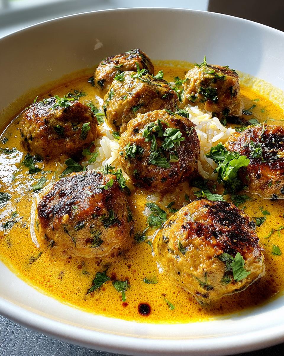 Creamy Coconut Curry Meatballs - detail 2