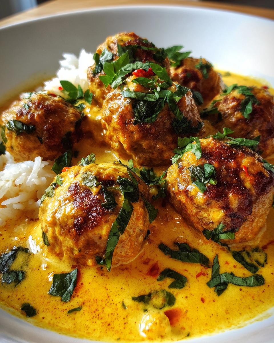 Creamy Coconut Curry Meatballs - detail 3