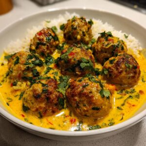 Creamy Coconut Curry Meatballs