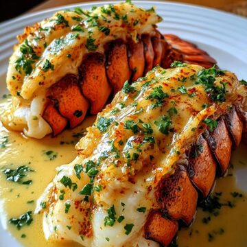 Creamy Garlic Butter Lobster Tails