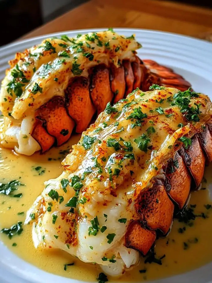 Creamy Garlic Butter Lobster Tails