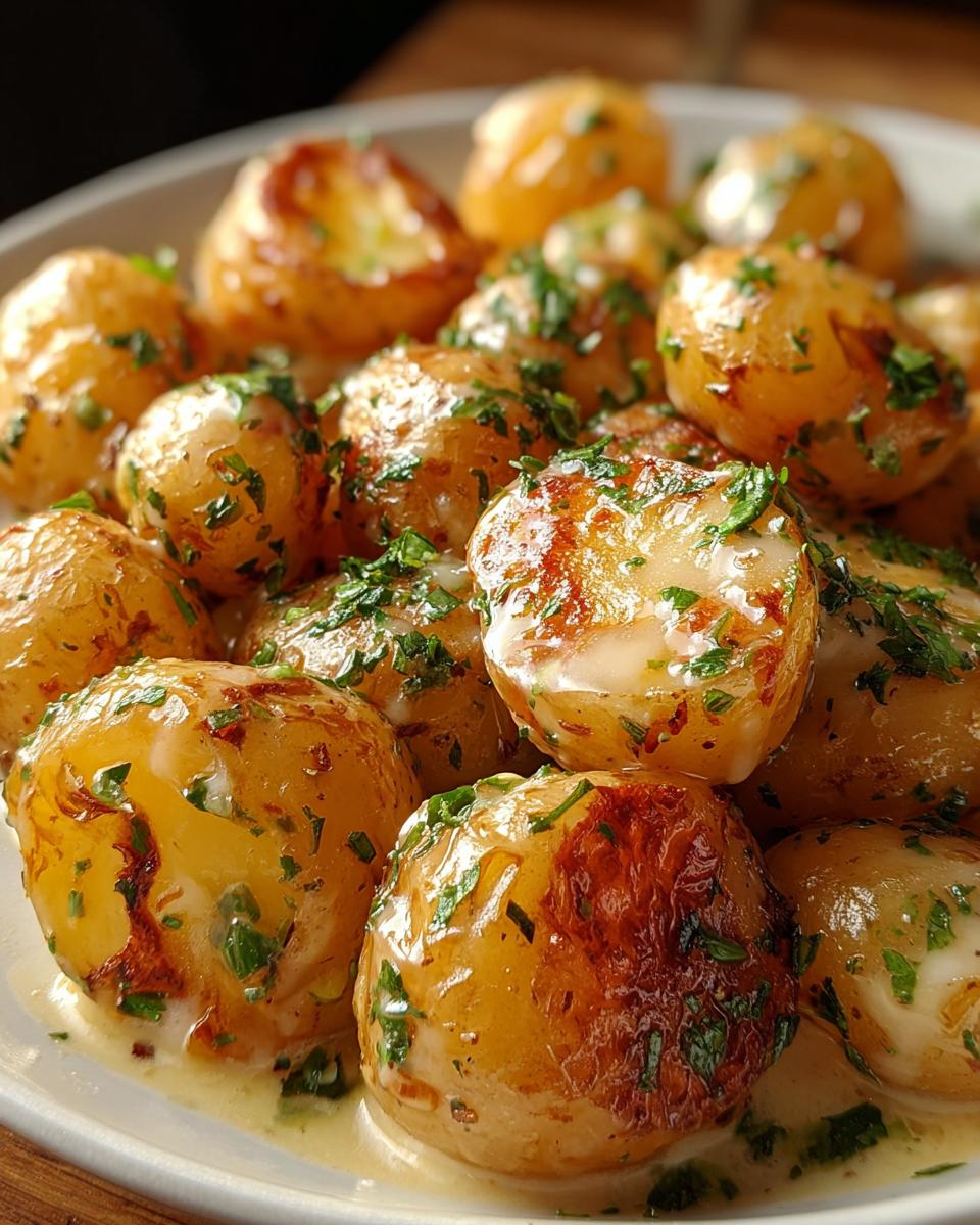 Creamy Garlic Sauce Baby Potatoes - detail 2