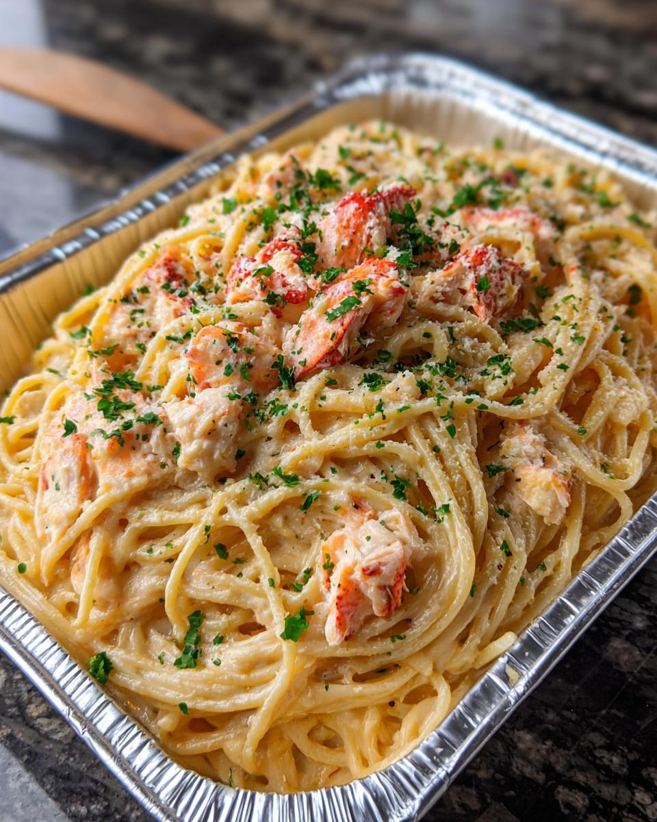 Creamy Lobster Alfredo Pasta - detail 1