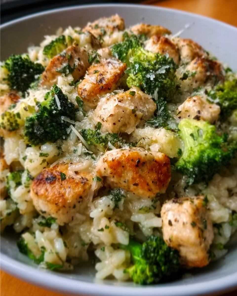 Creamy Parmesan Chicken and Broccoli Rice - detail 1