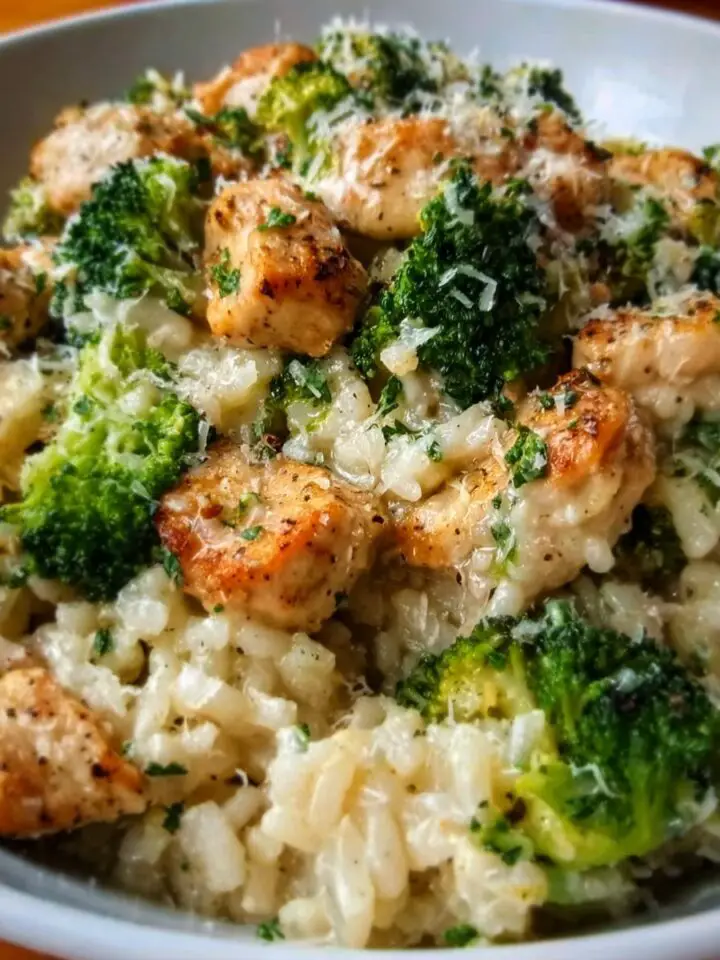 Creamy Parmesan Chicken and Broccoli Rice