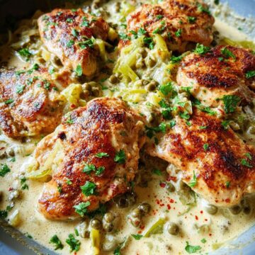 Creamy Pepperoncini Chicken Skillet
