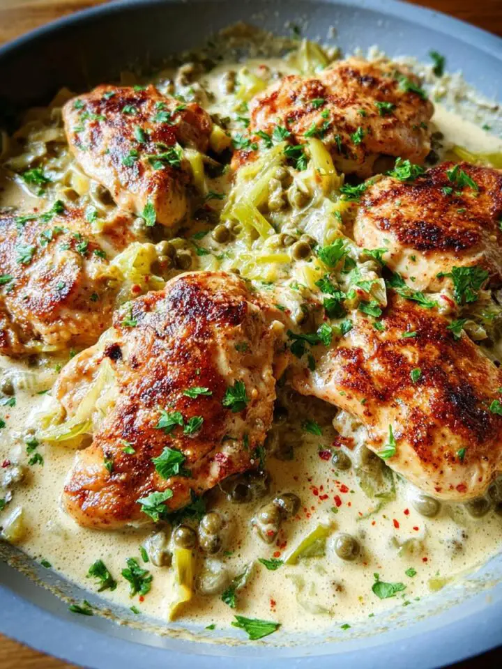 Creamy Pepperoncini Chicken Skillet