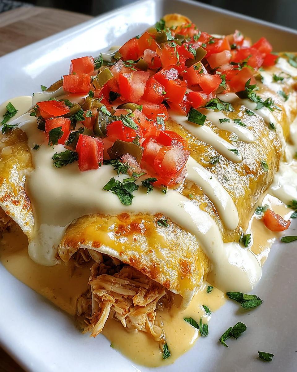 Creamy Queso Chicken Enchiladas - detail 1