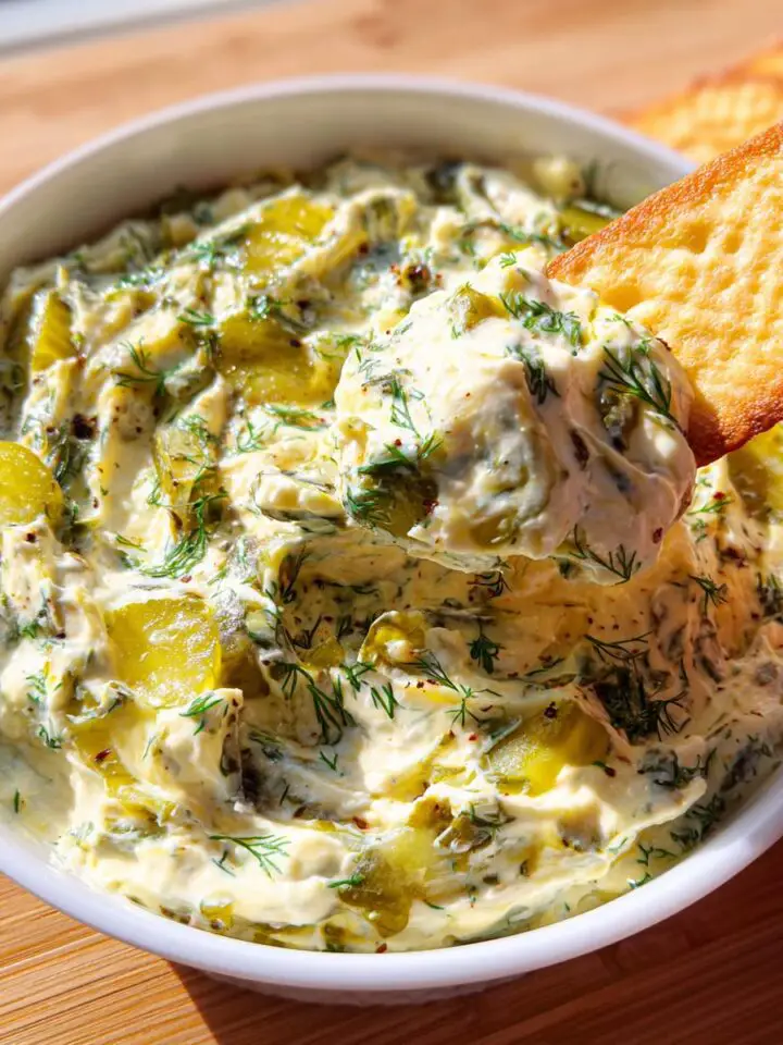 Creamy Ranch Dill Pickle Dip