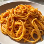 Creamy Red Pepper Alfredo Pasta