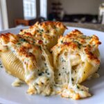 Creamy Seafood Stuffed Shells
