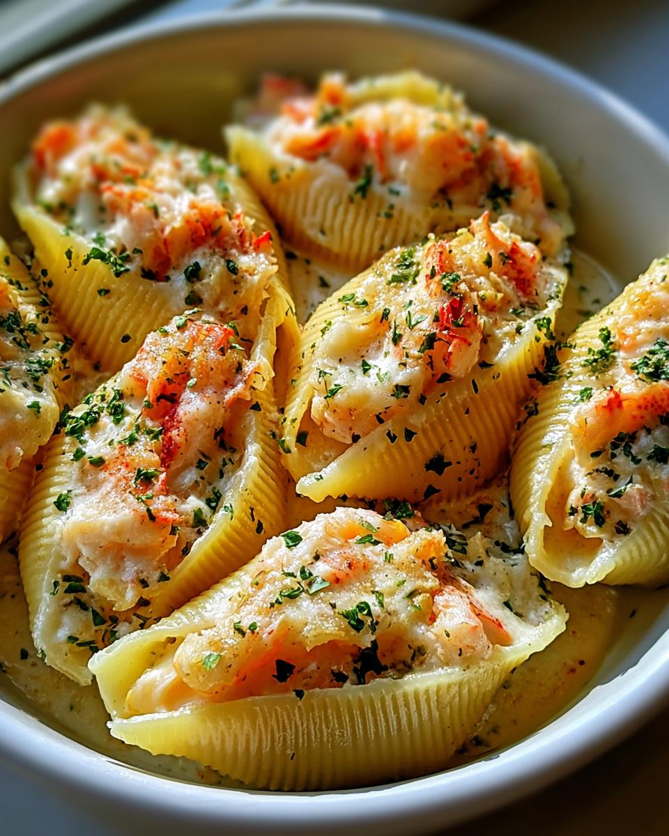 Creamy Seafood Stuffed Shells - detail 2