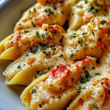 Creamy Seafood Stuffed Shells