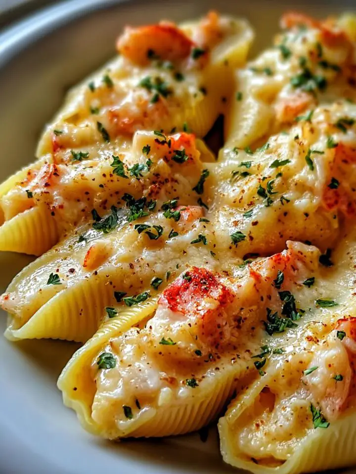 Creamy Seafood Stuffed Shells
