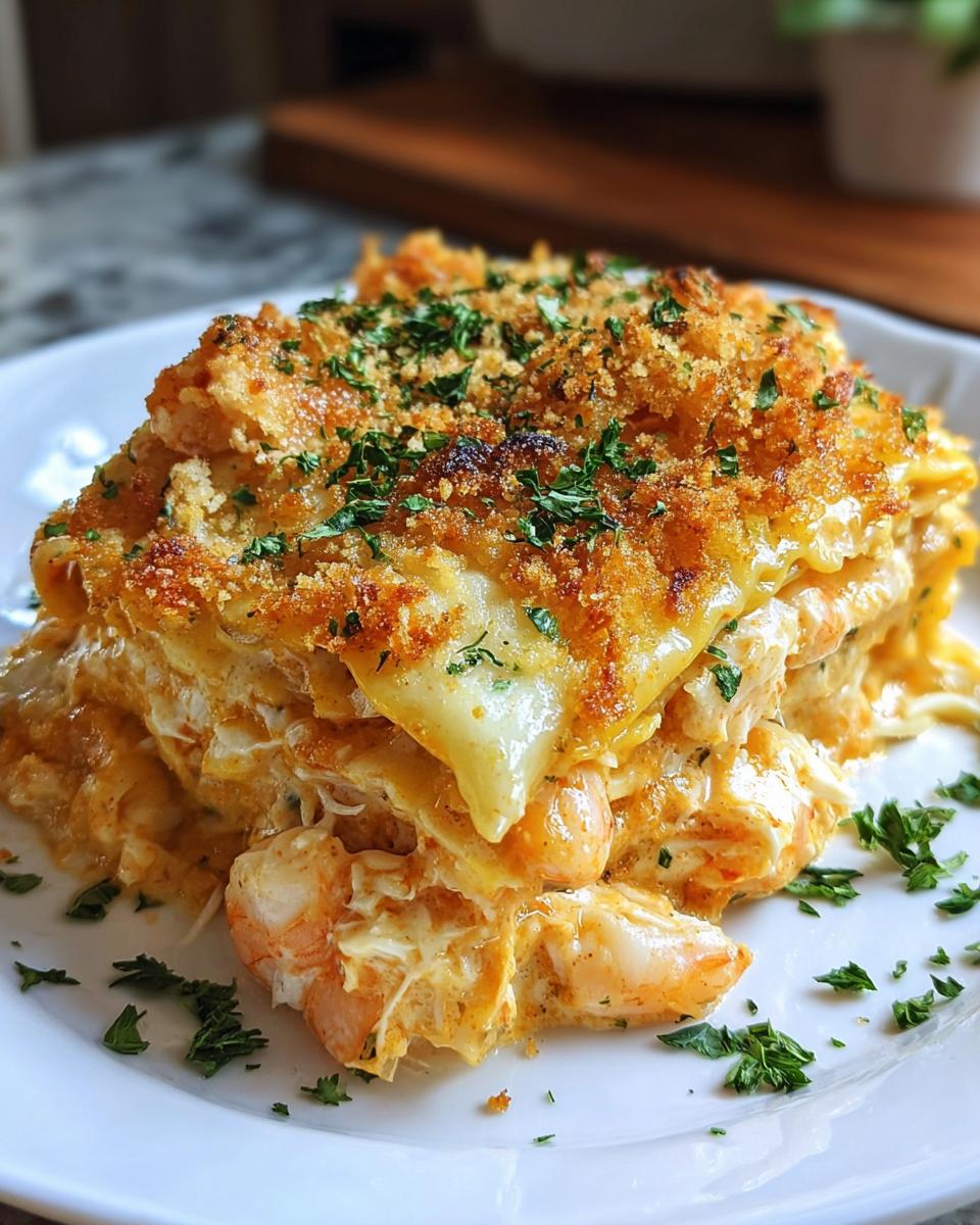 Creamy Shrimp Crab Lasagna - detail 1