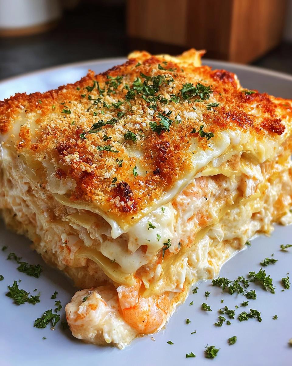 Creamy Shrimp Crab Lasagna - detail 2