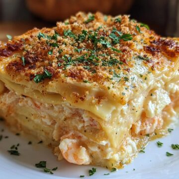 Creamy Shrimp Crab Lasagna