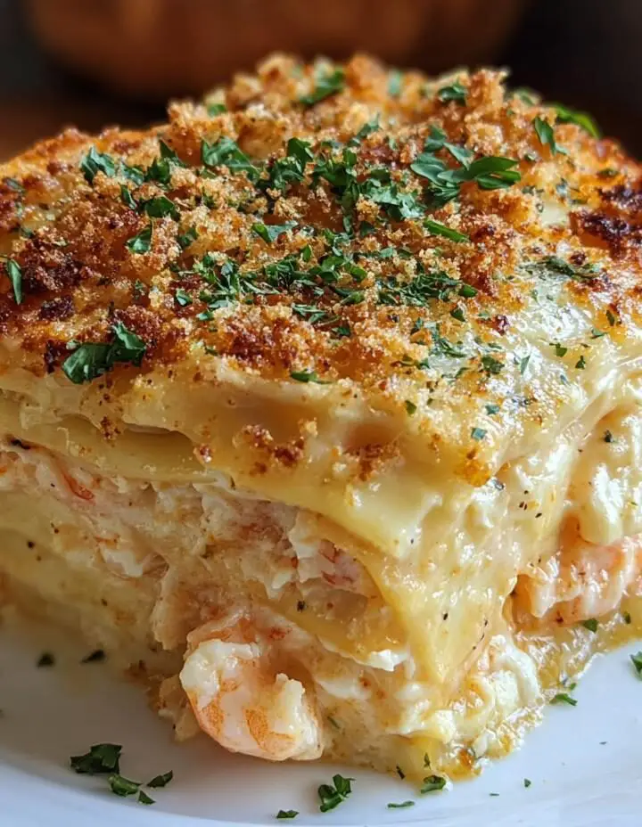 Creamy Shrimp Crab Lasagna