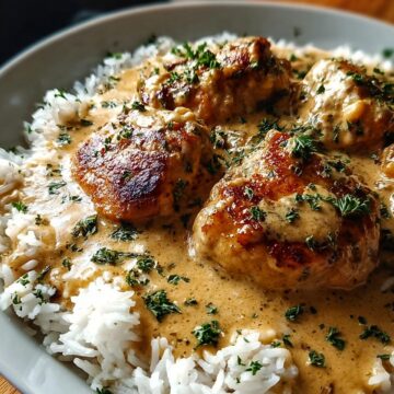 Creamy Smothered Chicken and Rice