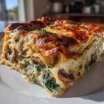 Creamy Spinach Mushroom Lasagna
