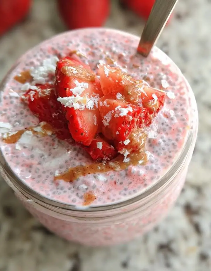 Creamy Strawberry Chia Pudding