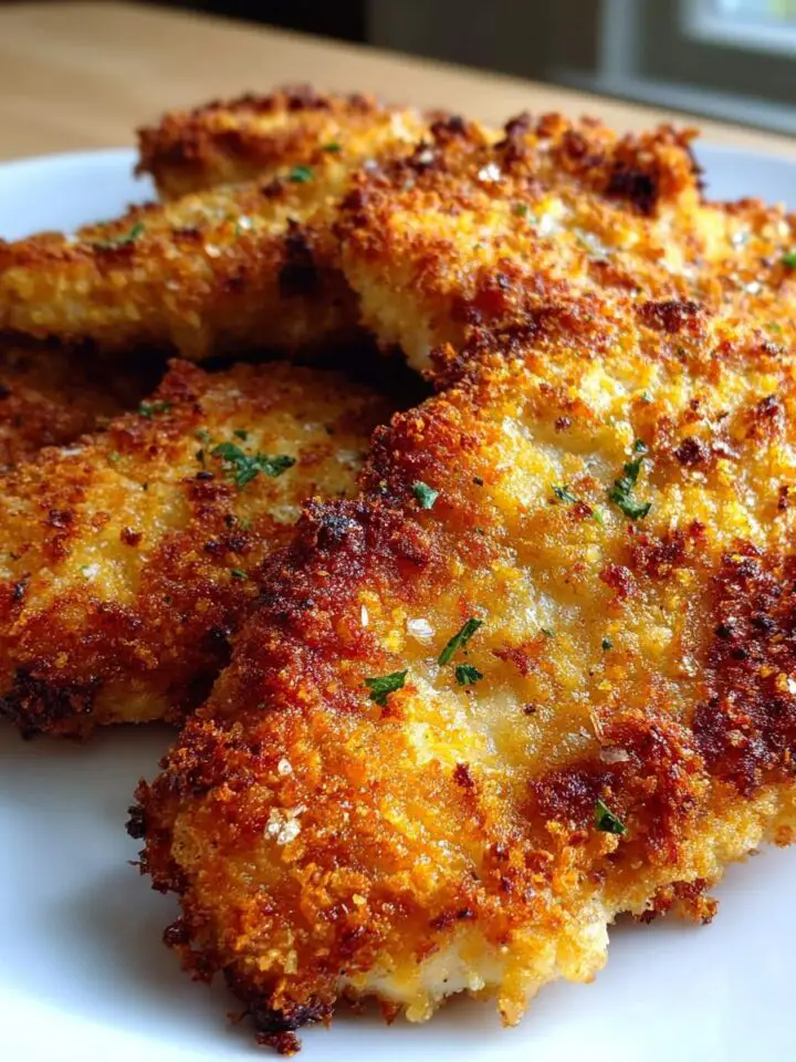 Crispy Air Fryer Parmesan Crusted Chicken