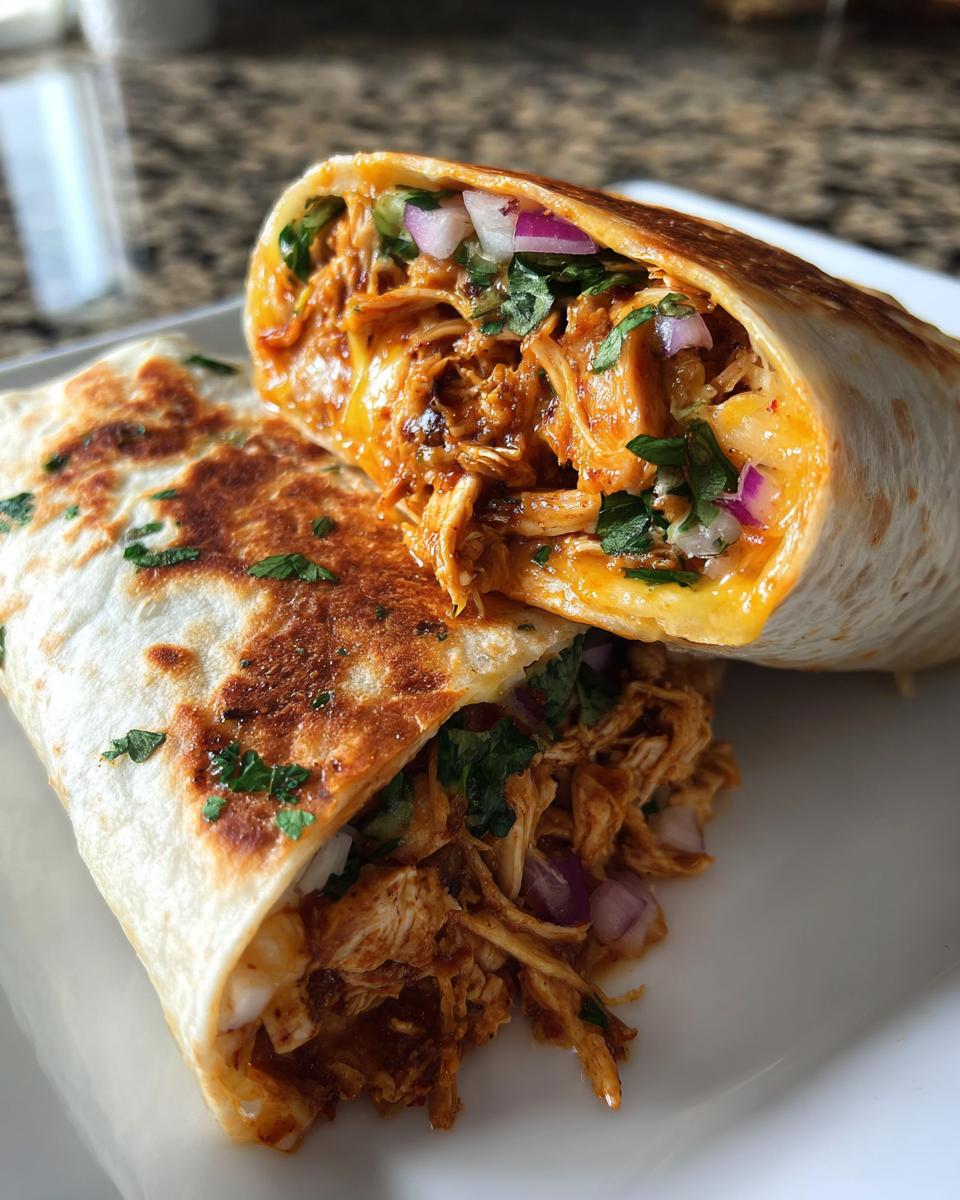 Crispy BBQ Chicken Wraps - detail 2