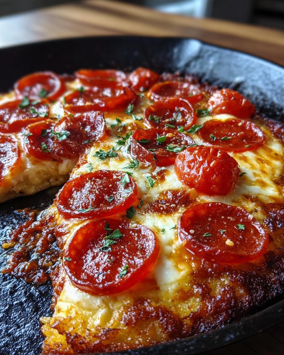 Crispy Cast Iron Skillet Pizza - detail 1