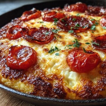 Crispy Cast Iron Skillet Pizza