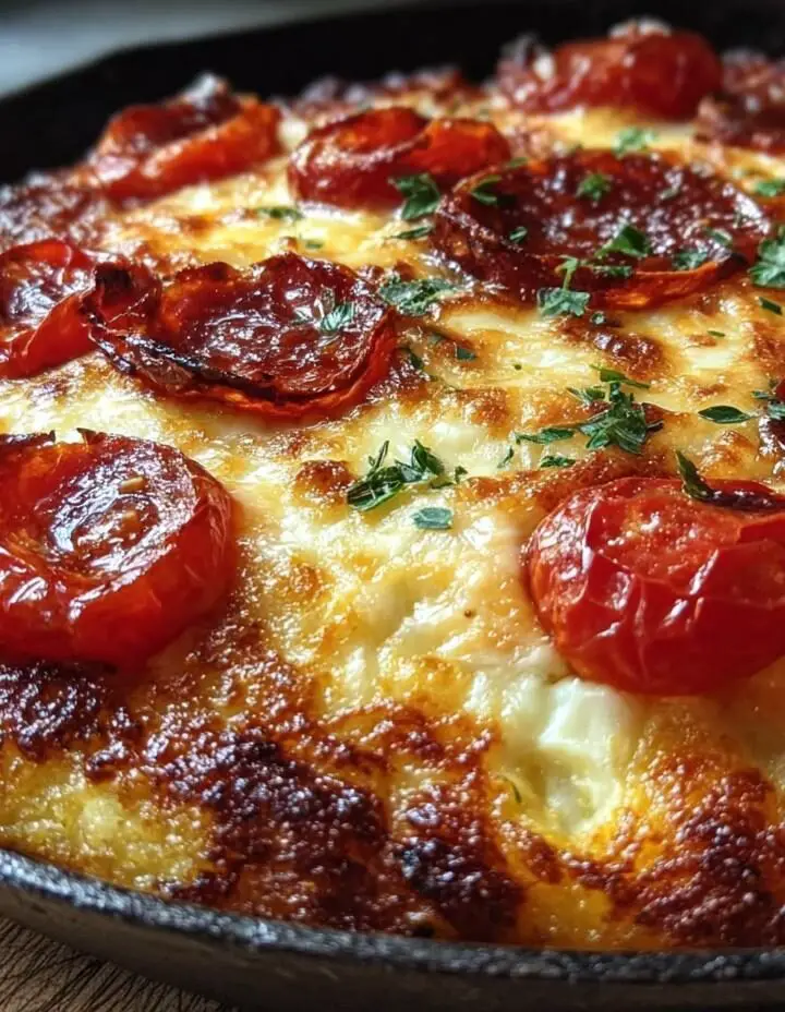 Crispy Cast Iron Skillet Pizza